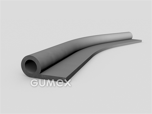 Silikonový profil tvaru "P" s dutinkou, 36x16/2mm, 60°ShA, -60°C/+180°C, šedý (RAL 7040)